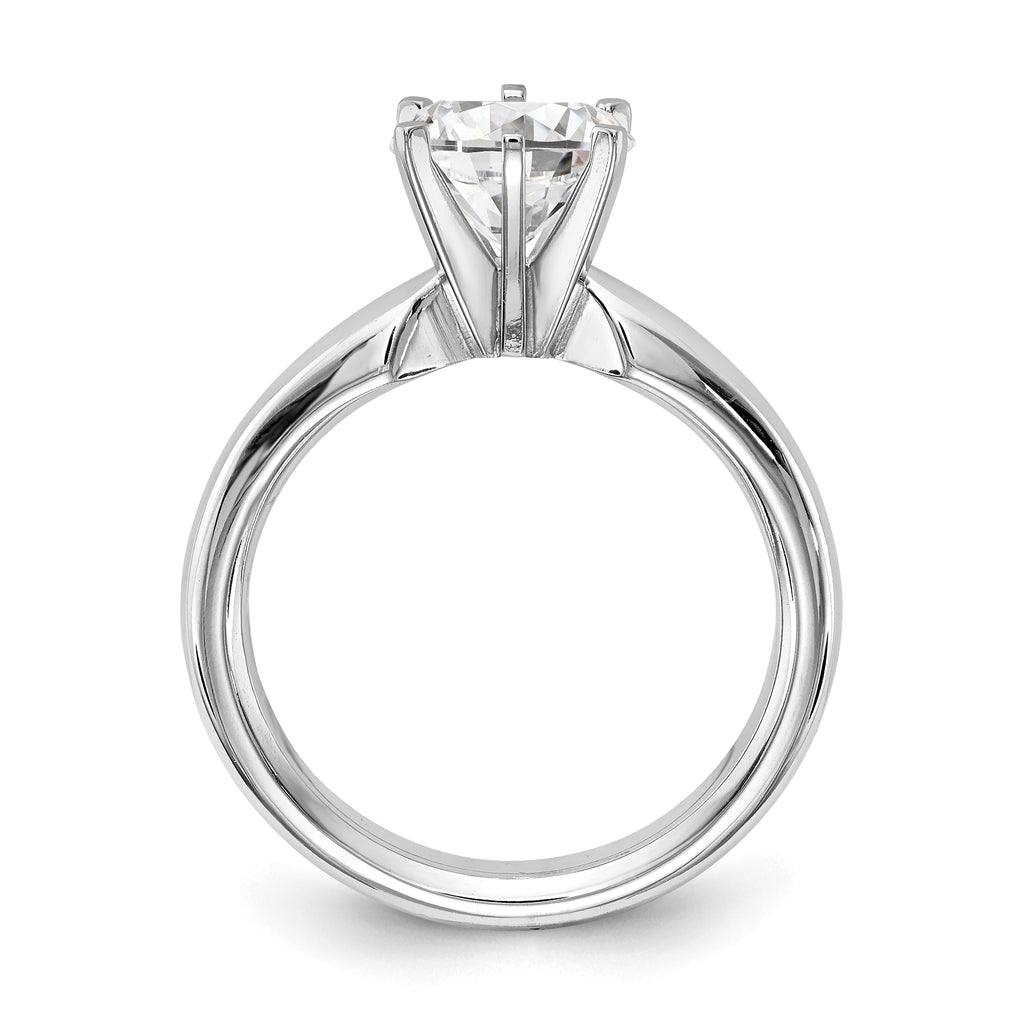 Platinum 1/2ct. Heavy-Weight Comfort-Fit 6-Prong Ring Mounting (No Stone Included)