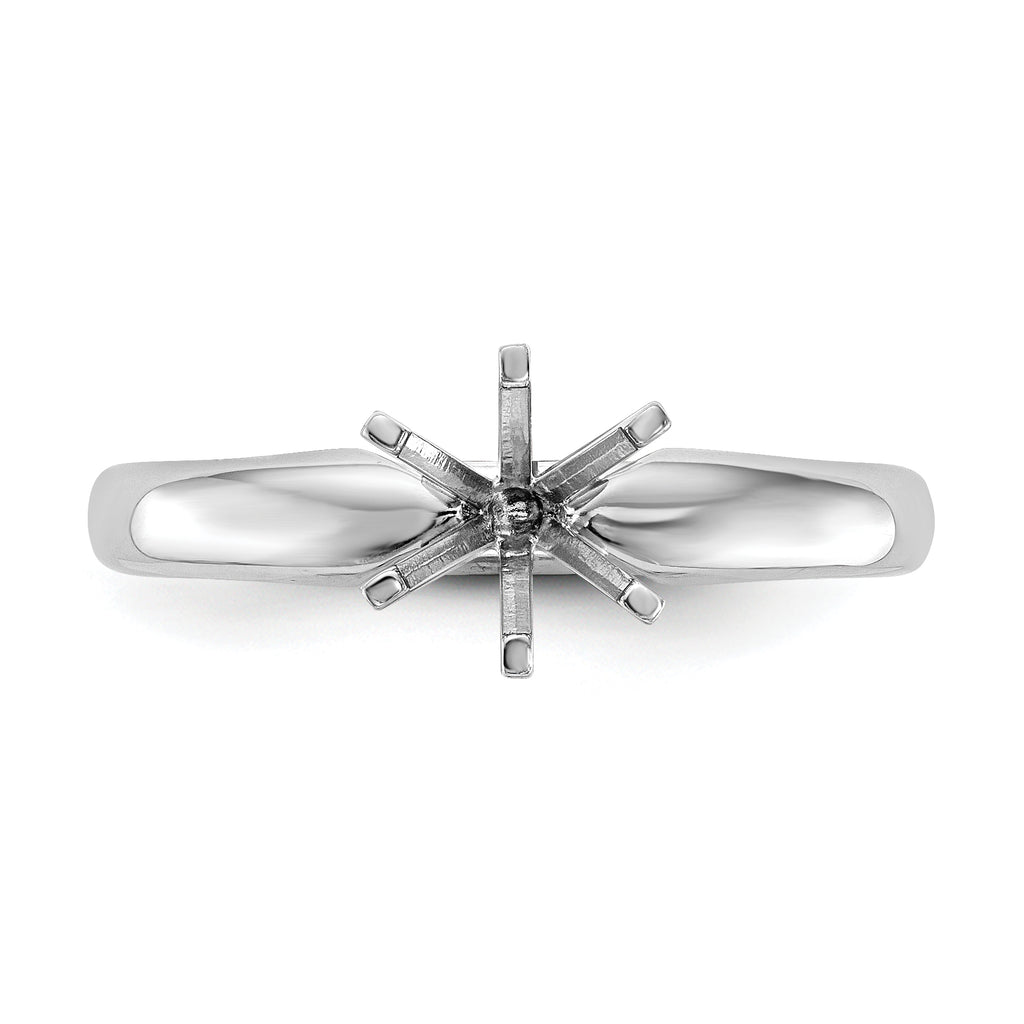 Platinum 1.5ct. Heavy-Weight Comfort-Fit 6-Prong Ring Mounting (No Stone Included)