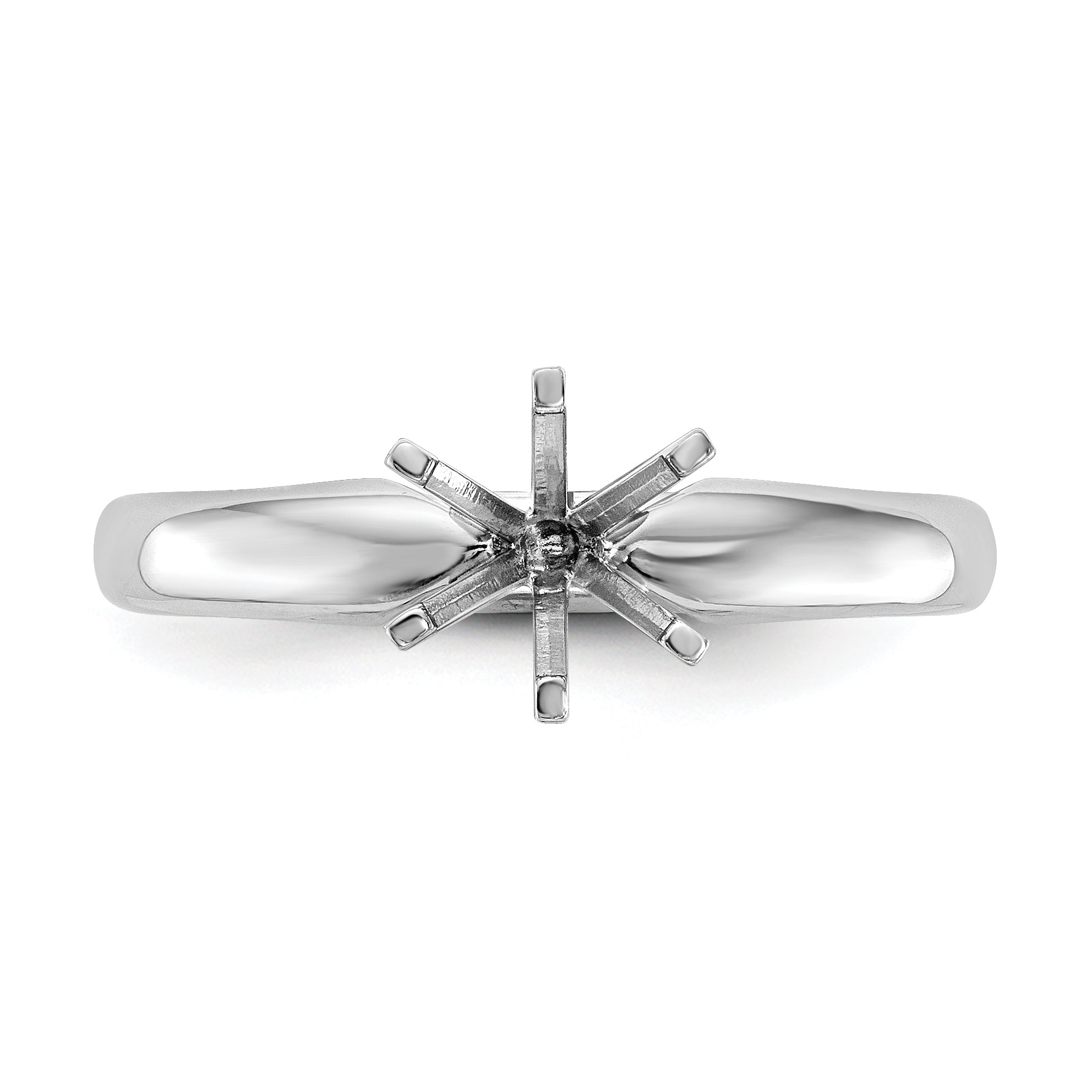 Platinum 1.5ct. Heavy-Weight Comfort-Fit 6-Prong Ring Mounting (No Stone Included)