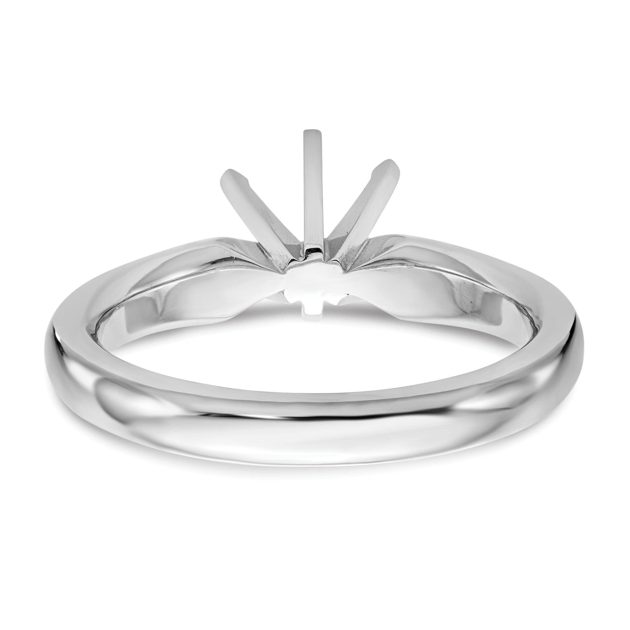 Platinum 1/2ct. Heavy-Weight Comfort-Fit 6-Prong Ring Mounting (No Stone Included)
