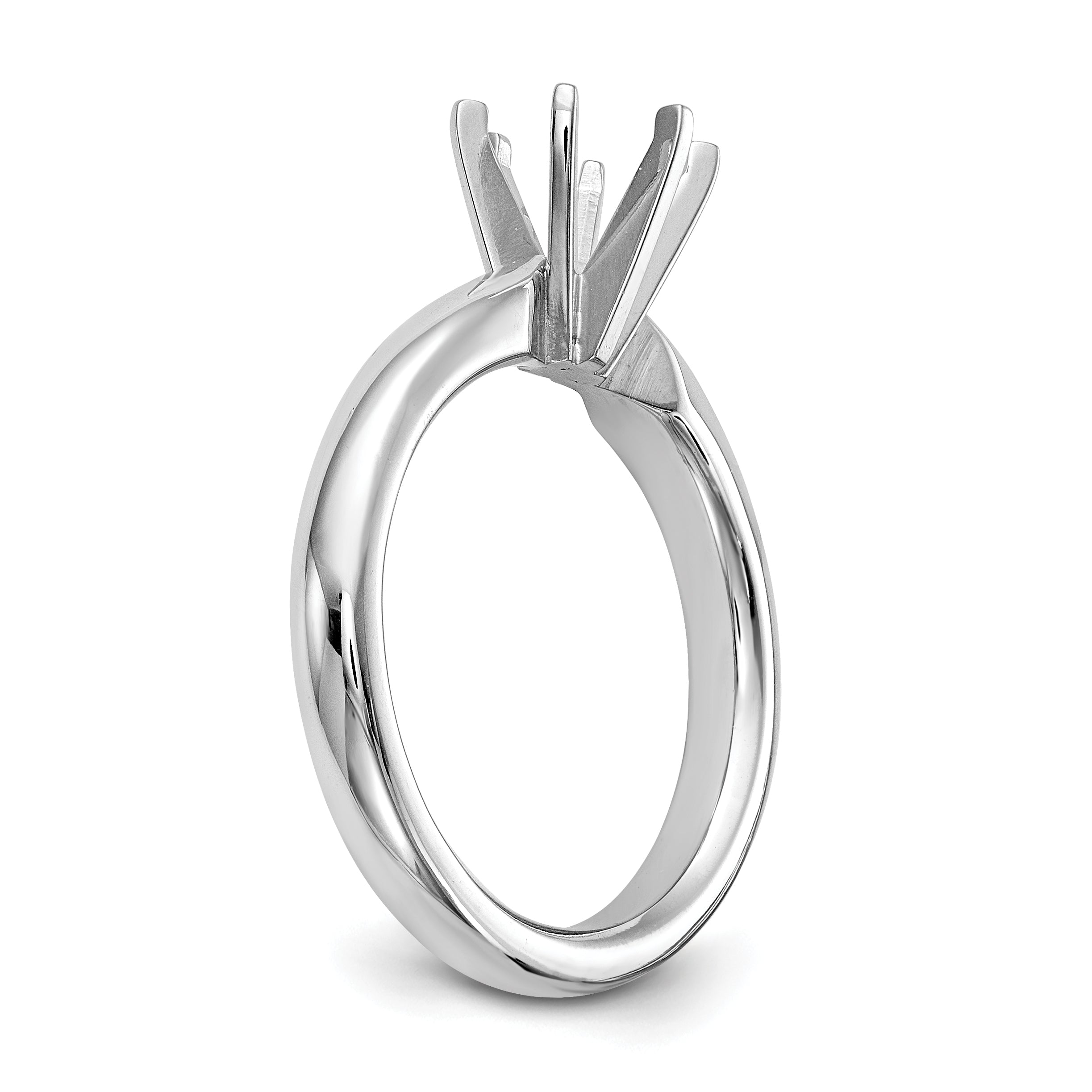 Platinum 1/2ct. Heavy-Weight Comfort-Fit 6-Prong Ring Mounting (No Stone Included)