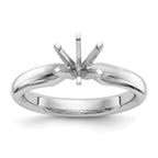 Platinum 1.5ct. Heavy-Weight Comfort-Fit 6-Prong Ring Mounting (No Stone Included)