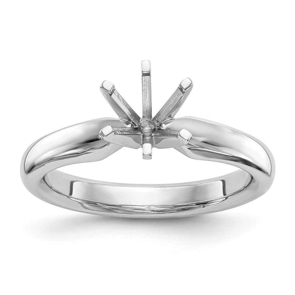 Platinum 1/2ct. Heavy-Weight Comfort-Fit 6-Prong Ring Mounting (No Stone Included)