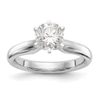 Platinum 1/2ct. Heavy-Weight Comfort-Fit 6-Prong Ring Mounting (No Stone Included)