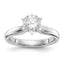 Platinum 1/2ct. Heavy-Weight Comfort-Fit 6-Prong Ring Mounting (No Stone Included)