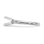 14k White Gold 1.25 carat Medium-Weight Comfort-Fit 4-Prong Round Solitaire Ring Mounting (No Stone Included)
