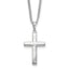Kelly Waters Rhodium-plated Medium Polished Cross 18 inch Necklace
