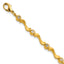 Kelly Waters Gold-plated Cubic Zirconia Bezel S Link Bracelet for Women