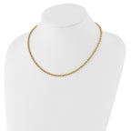 Kelly Waters Gold-plated 3mm Diamond Cut French Rope 20 inch Chain