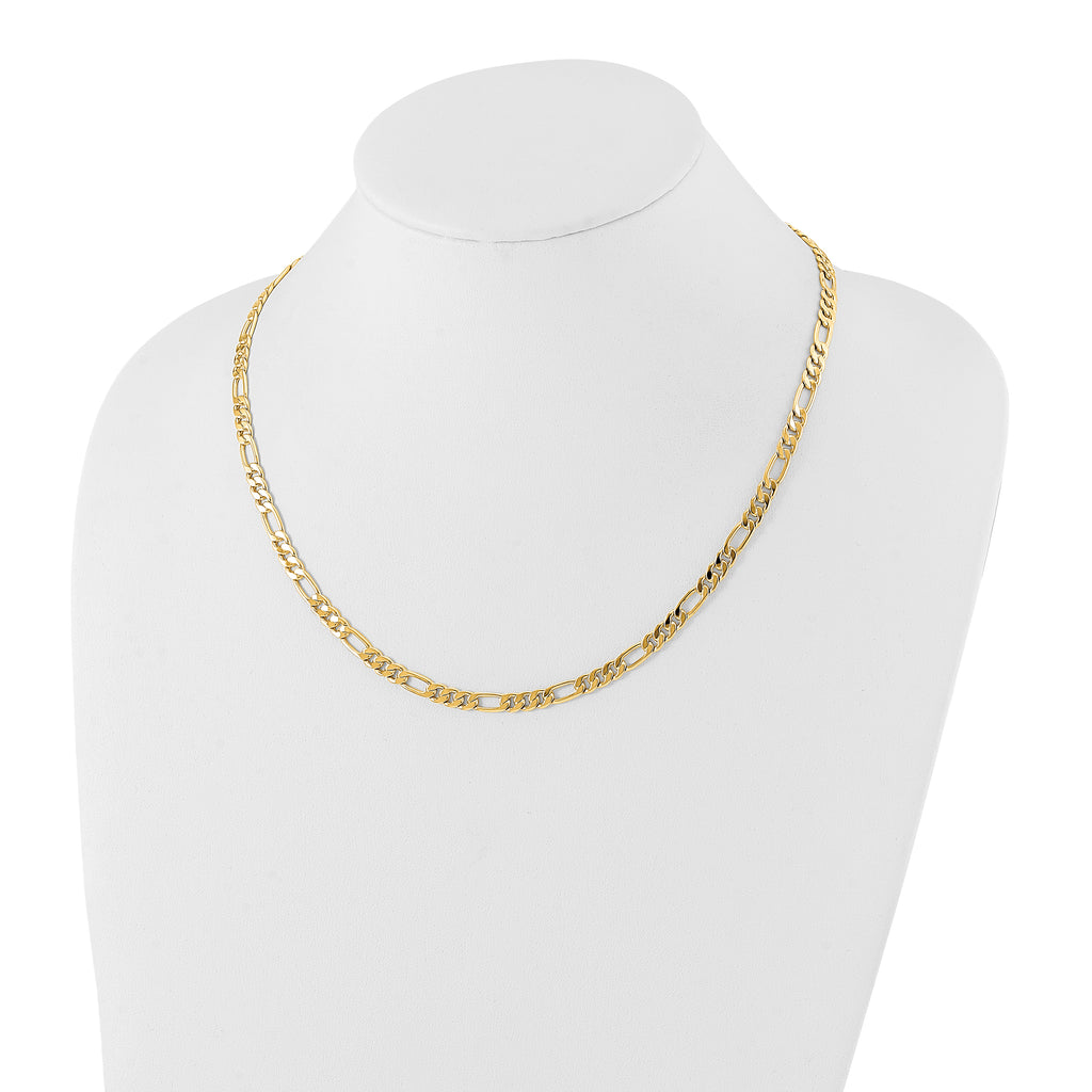 Kelly Waters Gold-plated 5mm Figaro Chain Necklace