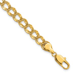 Kelly Waters Gold-plated 6.5mm Double Link Charm Bracelet