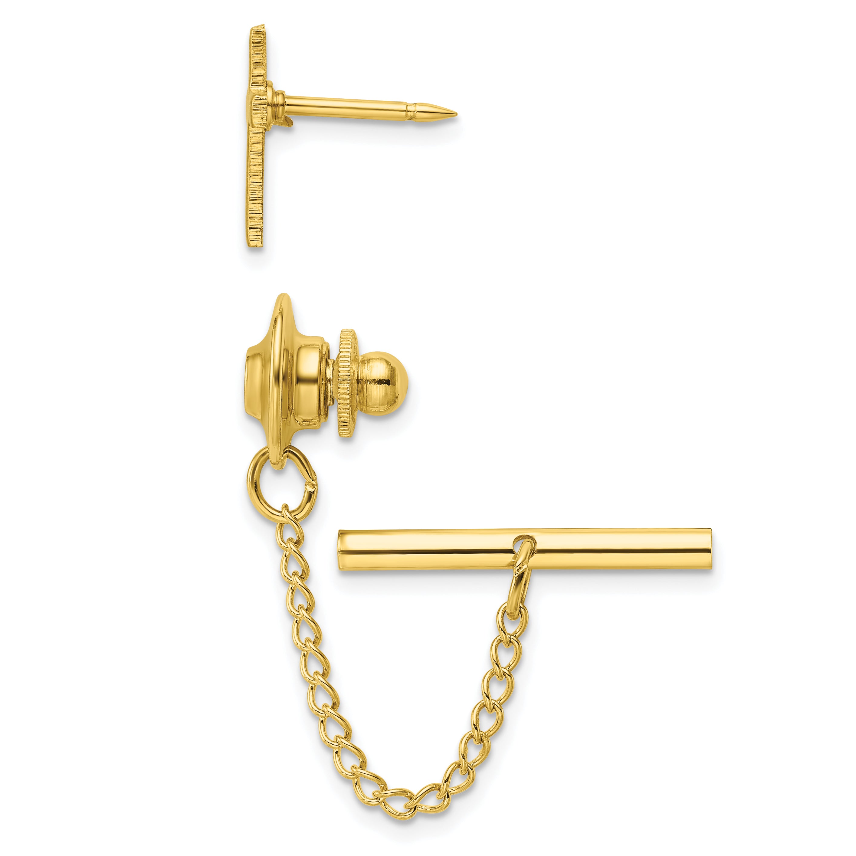 Kelly Waters Gold-plated Polished Cross Tie Tac Secondary image