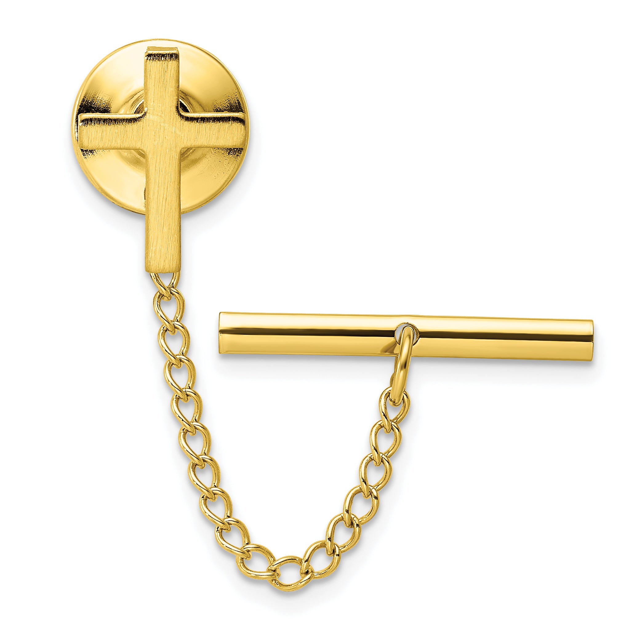 Kelly Waters Gold-plated Polished Cross Tie Tac Main image