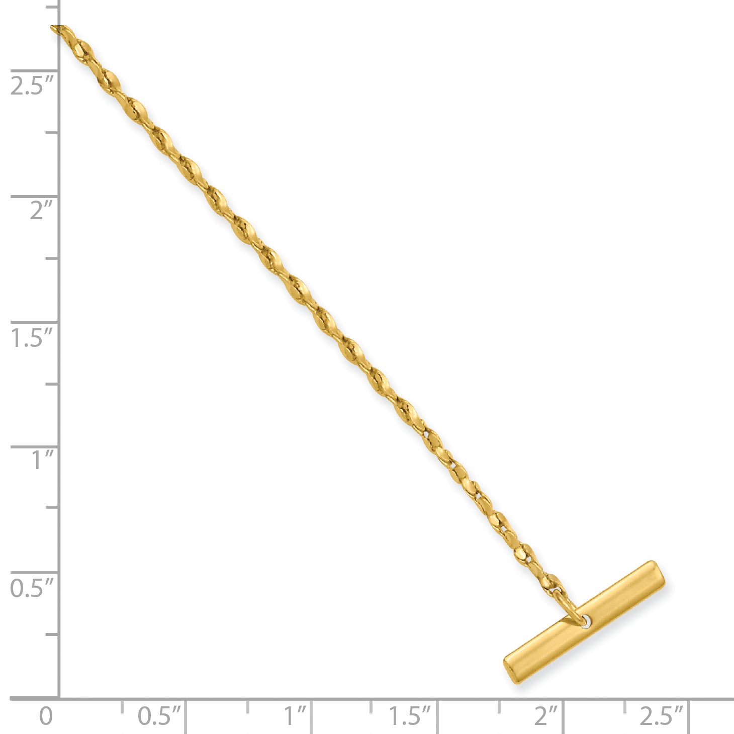 Kelly Waters Gold-plated Nugget Tie Chain