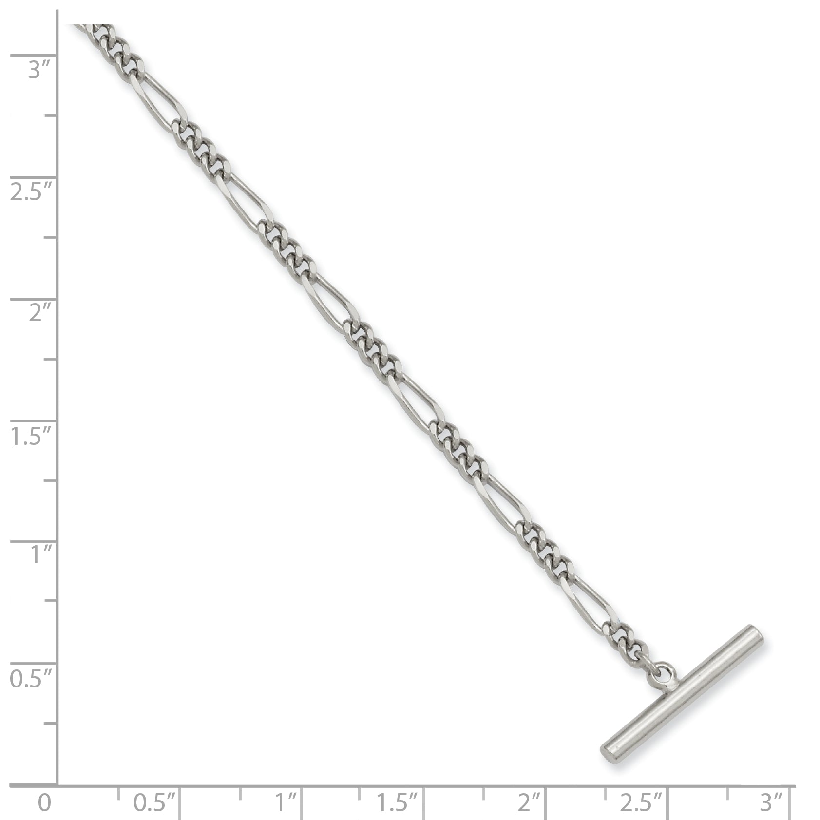 Kelly Waters Rhodium-plated Figaro Tie Chain
