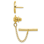 Kelly Waters Gold-plated Round with Scrolled Edge Engravable Tie Tac