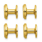 Kelly Waters Gold-plated Florentine Beaded Four Piece Tuxedo Studs Set