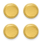 Kelly Waters Gold-plated Florentine Beaded Four Piece Tuxedo Studs Set
