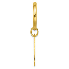 Gold-plated Kelly Waters Cross Engraveable Key Ring