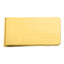 Gold-plated Kelly Waters Criss Cross Pattern Engraveable Money Clip