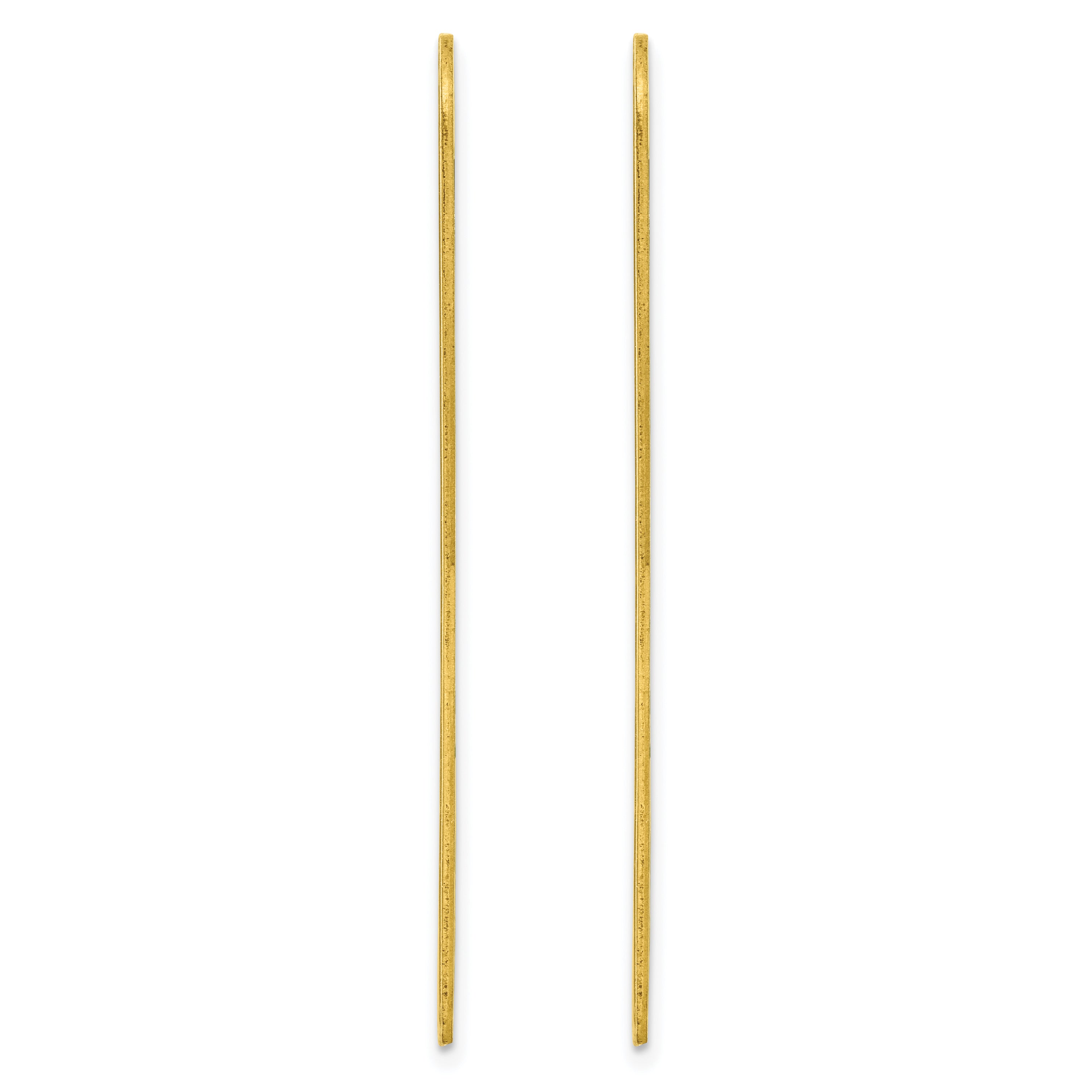 Kelly Waters Brass Pair of Two 2 inch Engravable Collar Stays