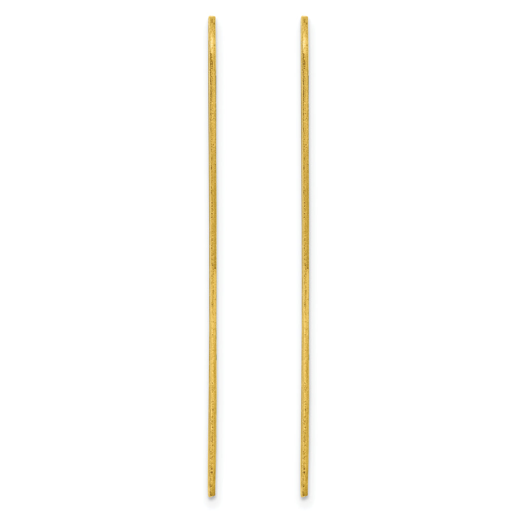 Kelly Waters Brass Pair of Two 2 inch Engravable Collar Stays