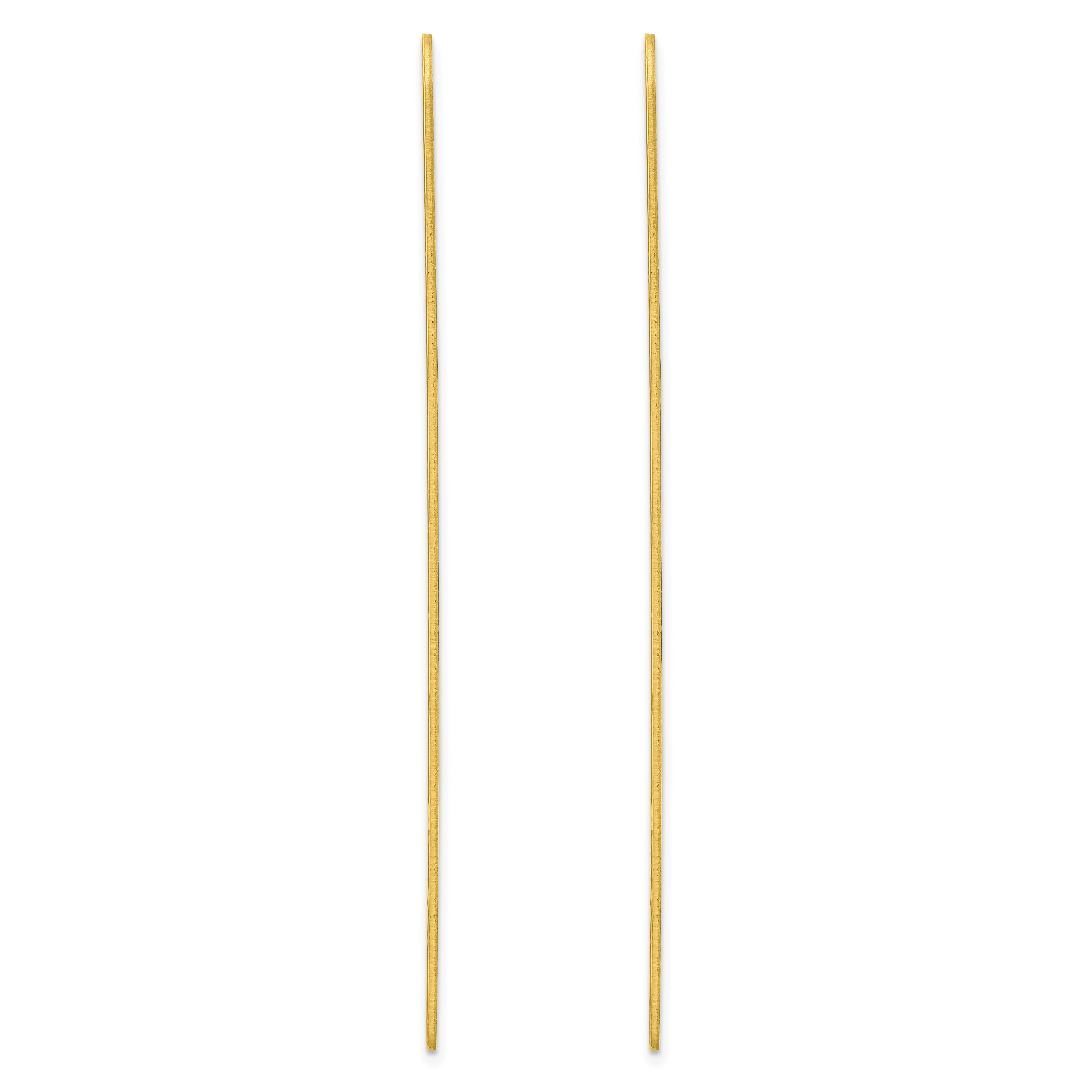 Kelly Waters Brass Pair of Two 3 inch Engravable Collar Stays