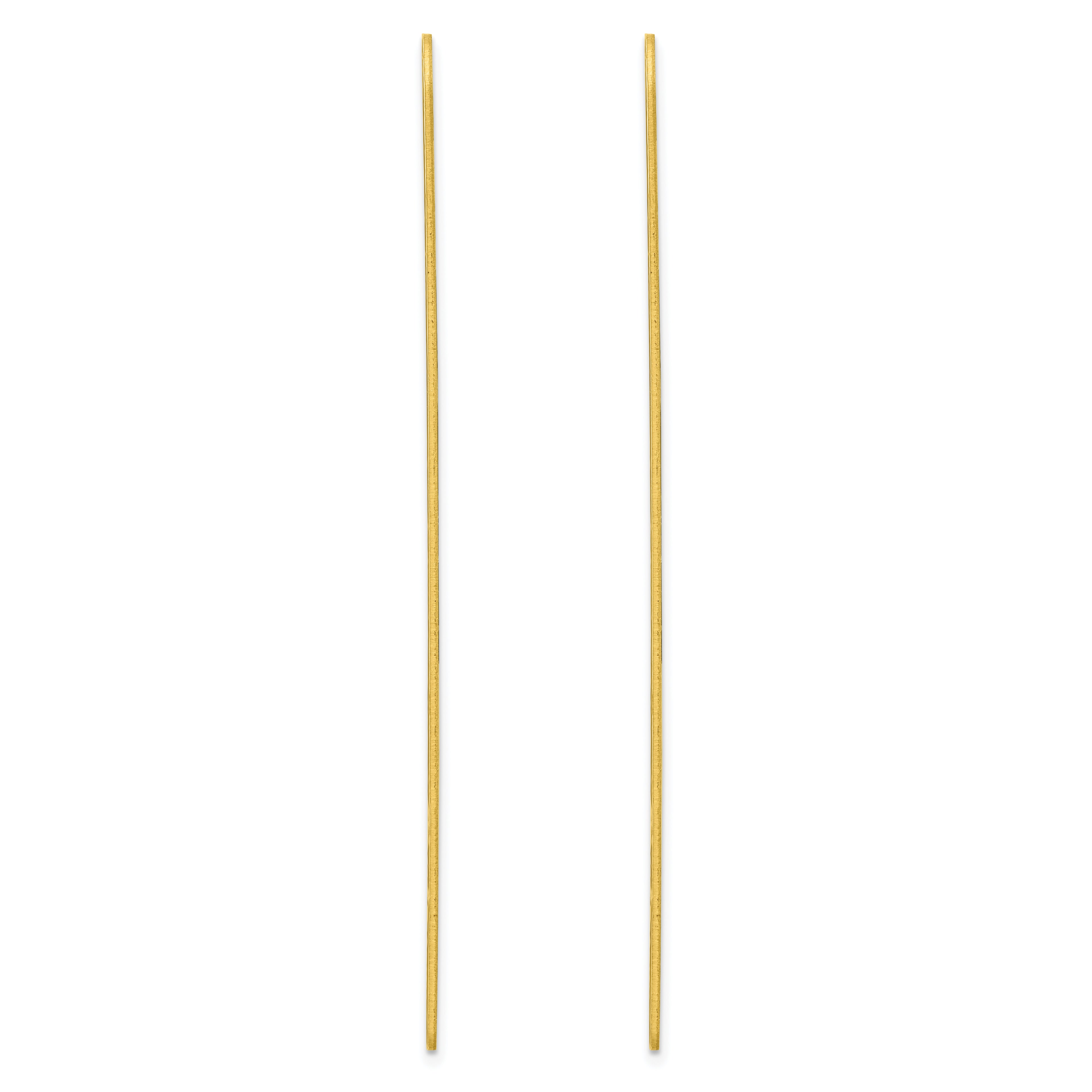 Kelly Waters Brass Pair of Two 3 inch Engravable Collar Stays