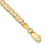 14K 3.7mm Lightweight Flat Cuban with Lobster Clasp Chain