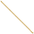 14k 3.8mm Open Concave Curb Chain