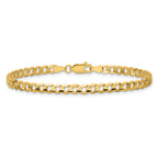 14k 3.8mm Open Concave Curb Chain