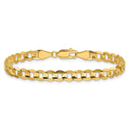 14k 5.25mm Open Concave Curb Chain