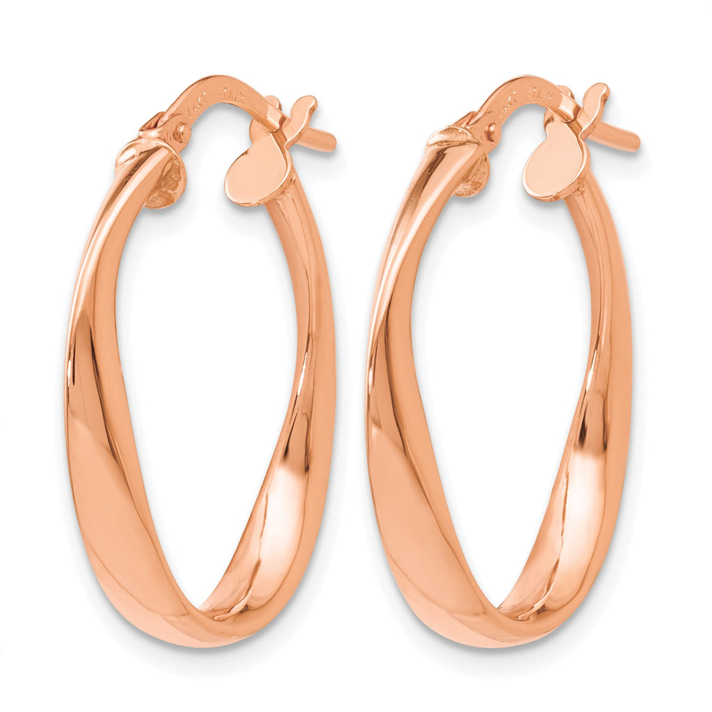 Plating Hoop Earrings in 14K Yellow Gold, 21x25mm - Sophia Jewelers