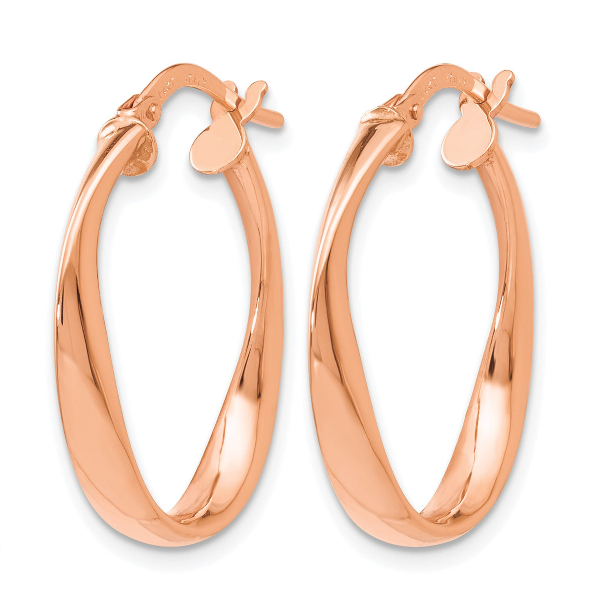 Plating Hoop Earrings in 14K Yellow Gold, 21x25mm - Sophia Jewelers