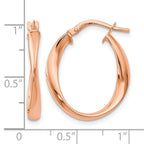 Plating Hoop Earrings in 14K Yellow Gold, 21x25mm - Sophia Jewelers