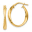 14K Polished Hoop Earrings