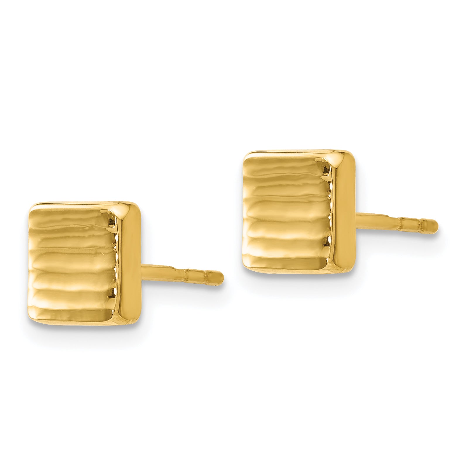 14K Gold Post Earrings Secondary image