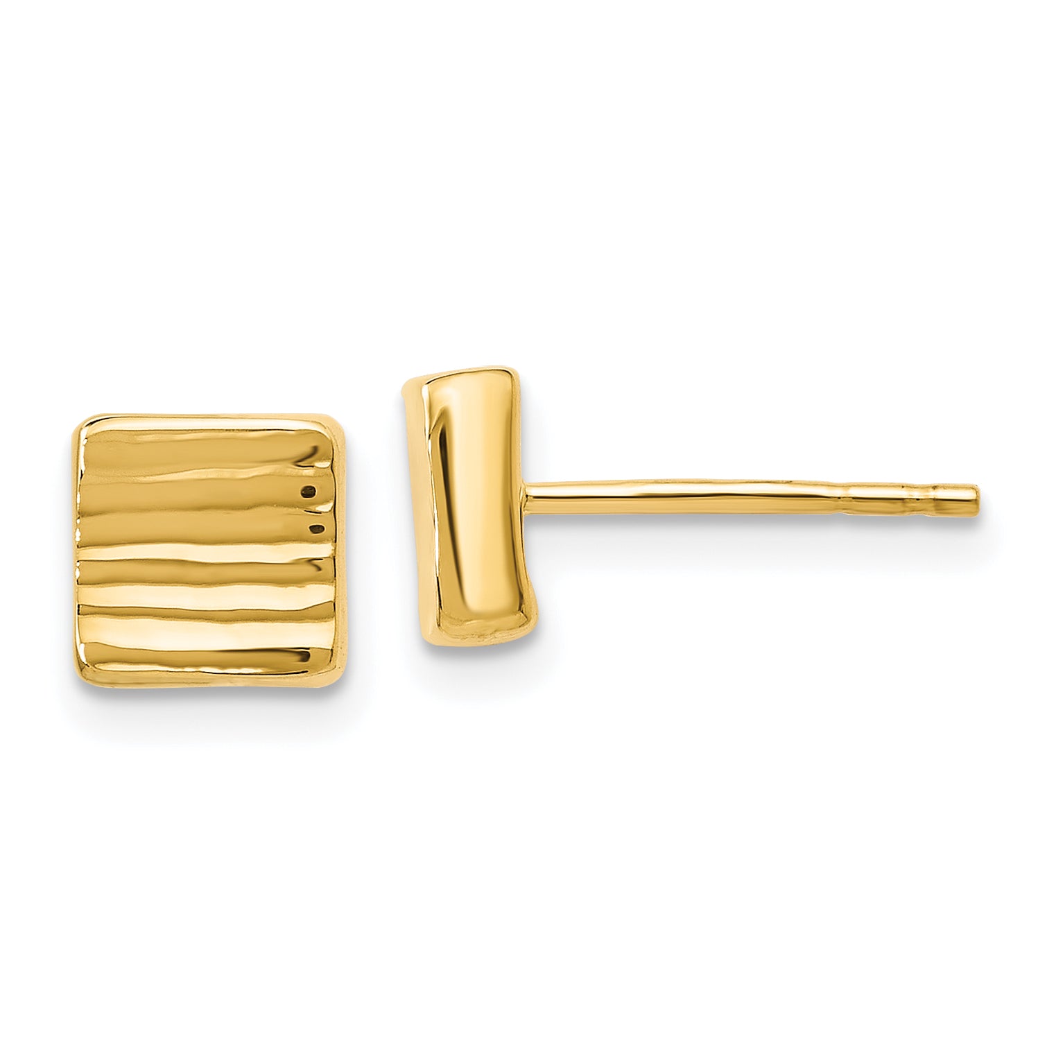 14K Gold Post Earrings Main image
