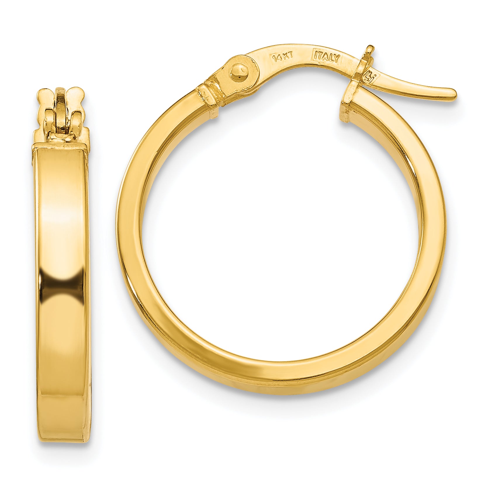 14K Polished Earrings