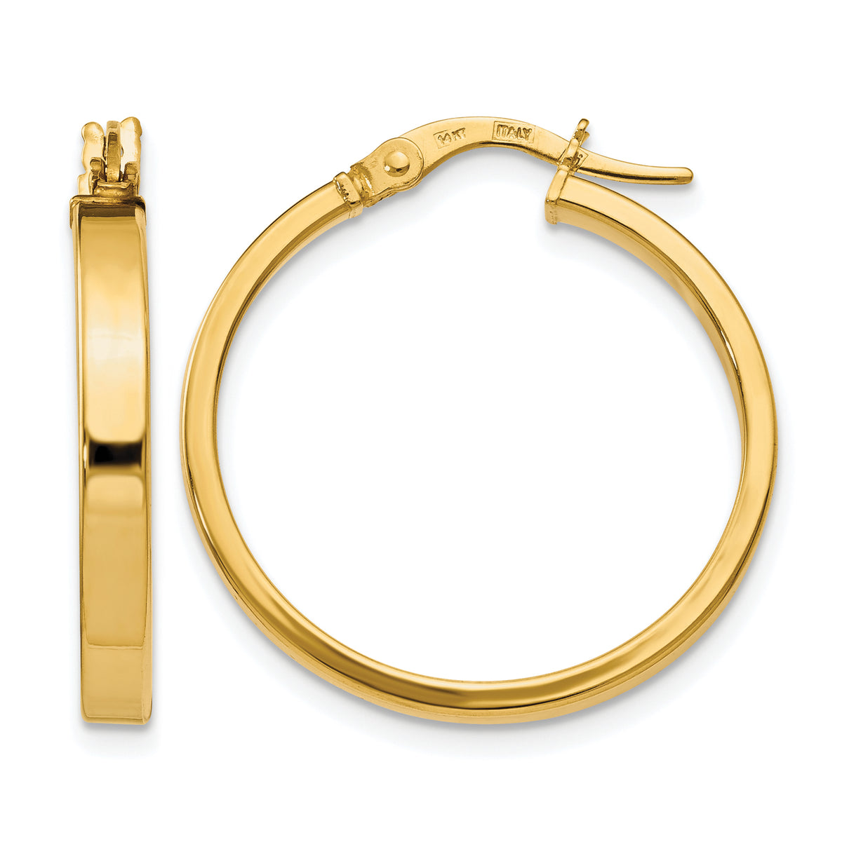 14K Polished Earrings
