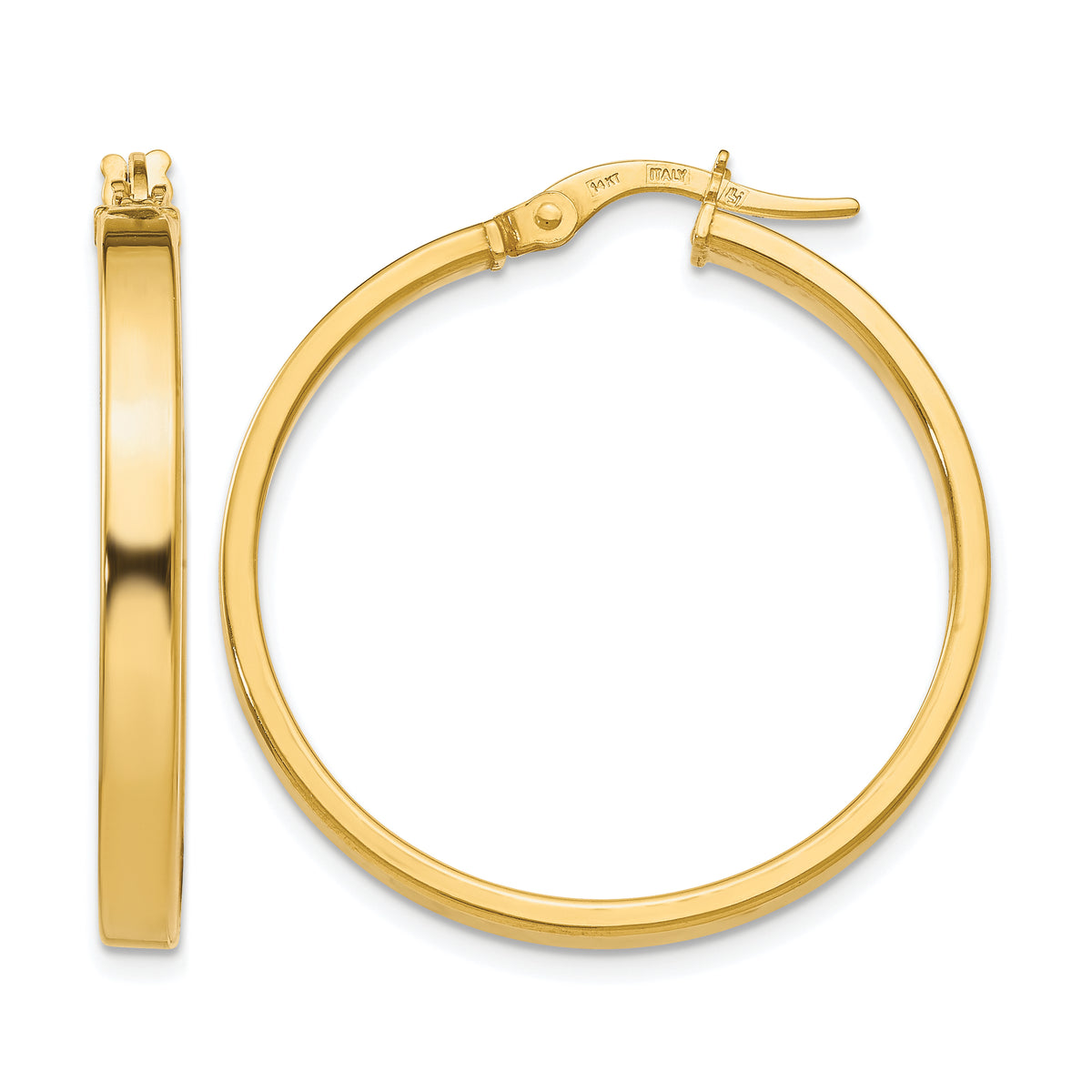 14K Polished Earrings Main image