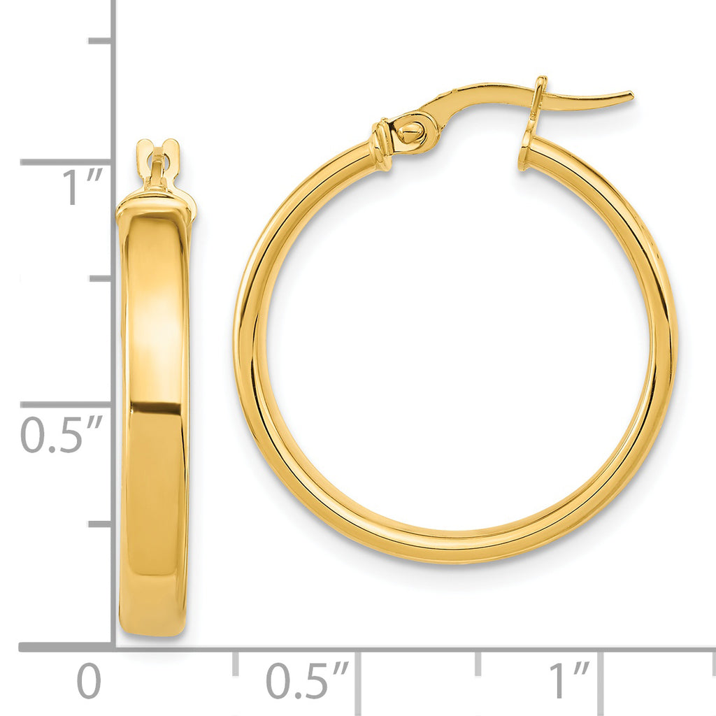 14K Polished Earrings