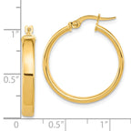14K Polished Earrings