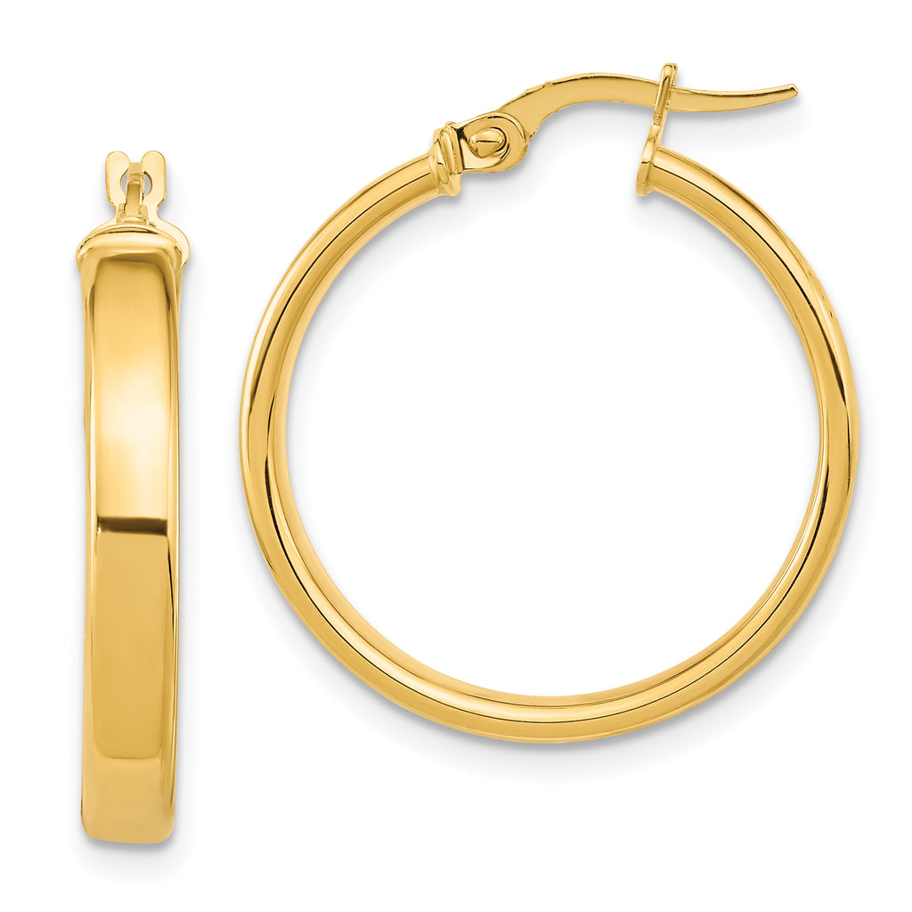 14K Polished Earrings