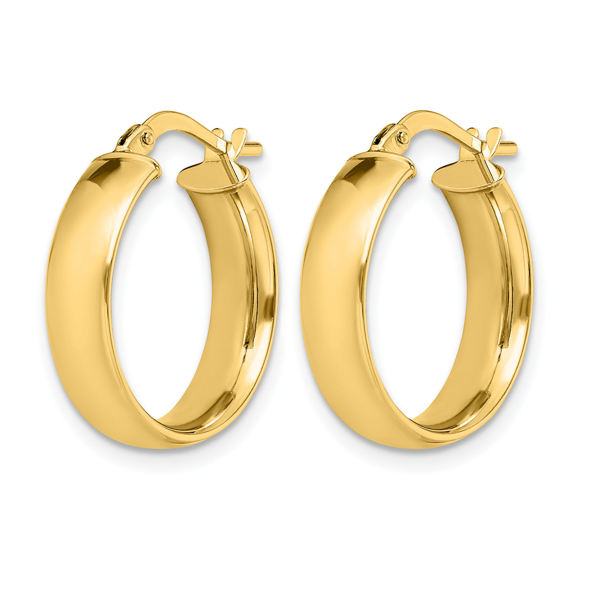 14K Polished Earrings