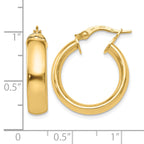 14K Polished Earrings