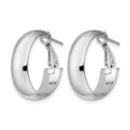 Hoop Earrings in 14K Yellow Gold, 7.6x24mm - Sophia Jewelers