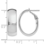 Hoop Earrings in 14K Yellow Gold, 7.6x24mm - Sophia Jewelers