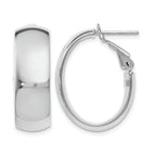 Hoop Earrings in 14K Yellow Gold, 7.6x24mm - Sophia Jewelers