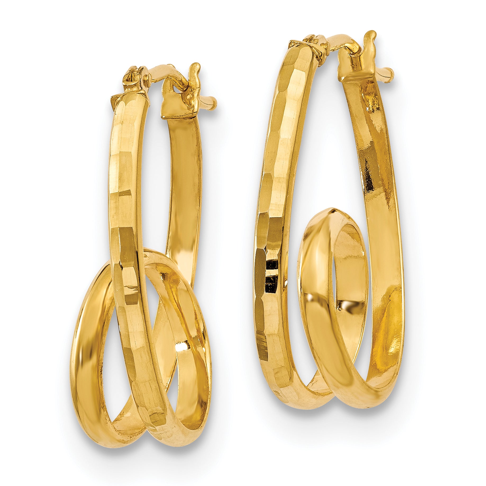 14K Polished Fancy Earrings Secondary image